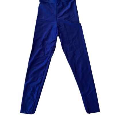 American Apparel Women Nylon Tricot SIZE SMALL Leggings Color: Cobalt